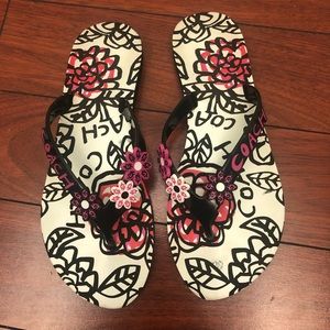 Coach flip flops